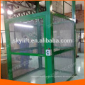 Vertical guide rail cargo elevator lift